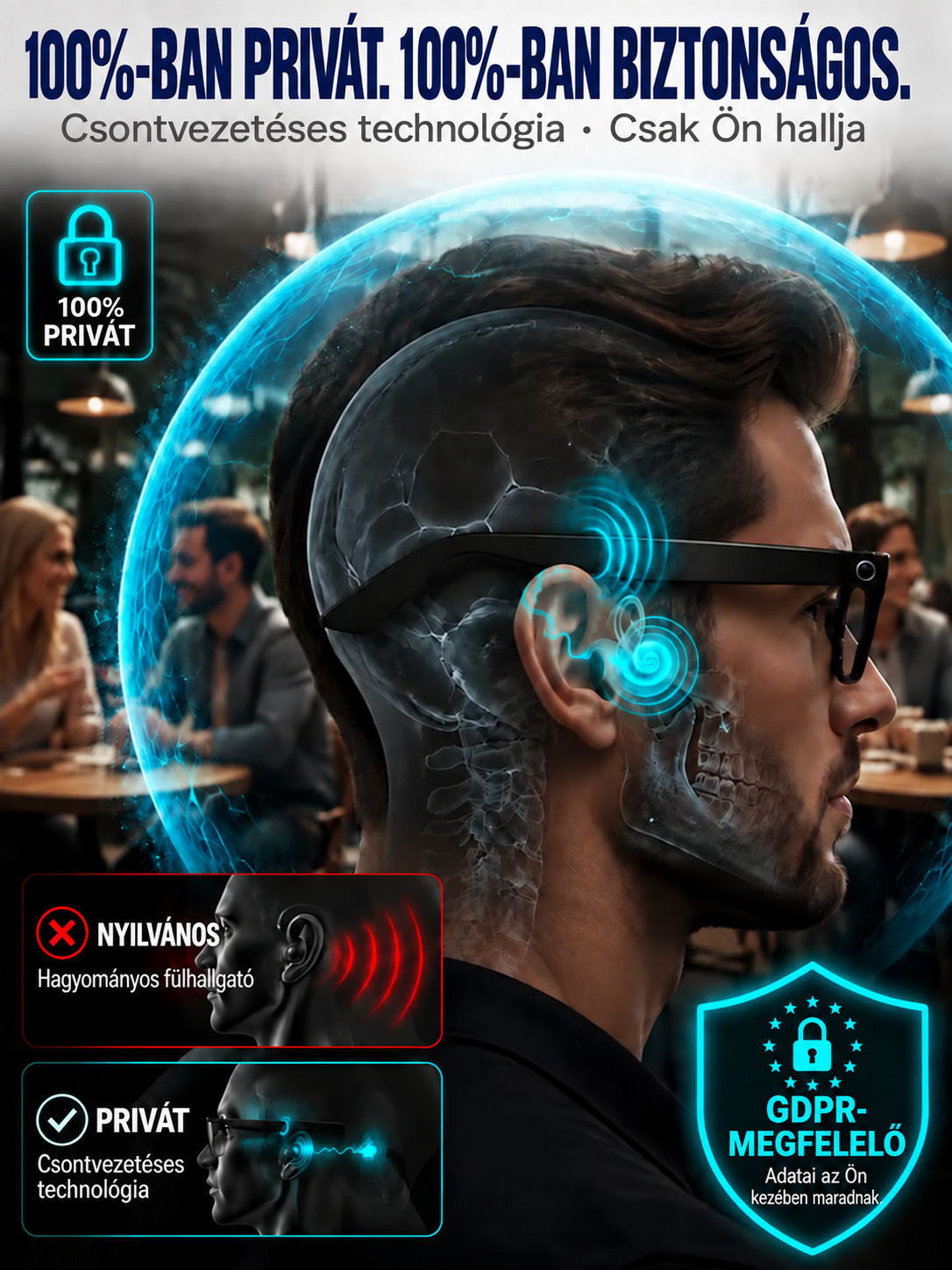 ☀️👓Okosszemüvegek zoommal, fotokromatikus lencsékkel és valós idejű mesterséges intelligencia általi fordítási képességekkel👓☀️
