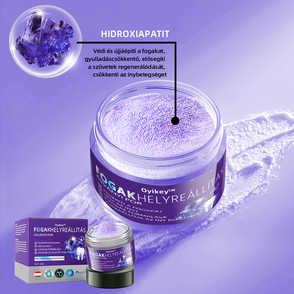 𝐎𝐲𝐢𝐤𝐞𝐲™ FOGAK HELYREÁLLÍTÁS ÁSVÁNYI POR Hatékonyan javítja a szuvasodást, ínyproblémákat, fogérzékenységet, szájfekélyeket és a fogak elszíneződését, miközben jelentősen javítja a szájüreg általános egészségét.(𝑀𝑂𝐾 𝑎𝑗á𝑛𝑙𝑜𝑡𝑡)🧑‍⚕️