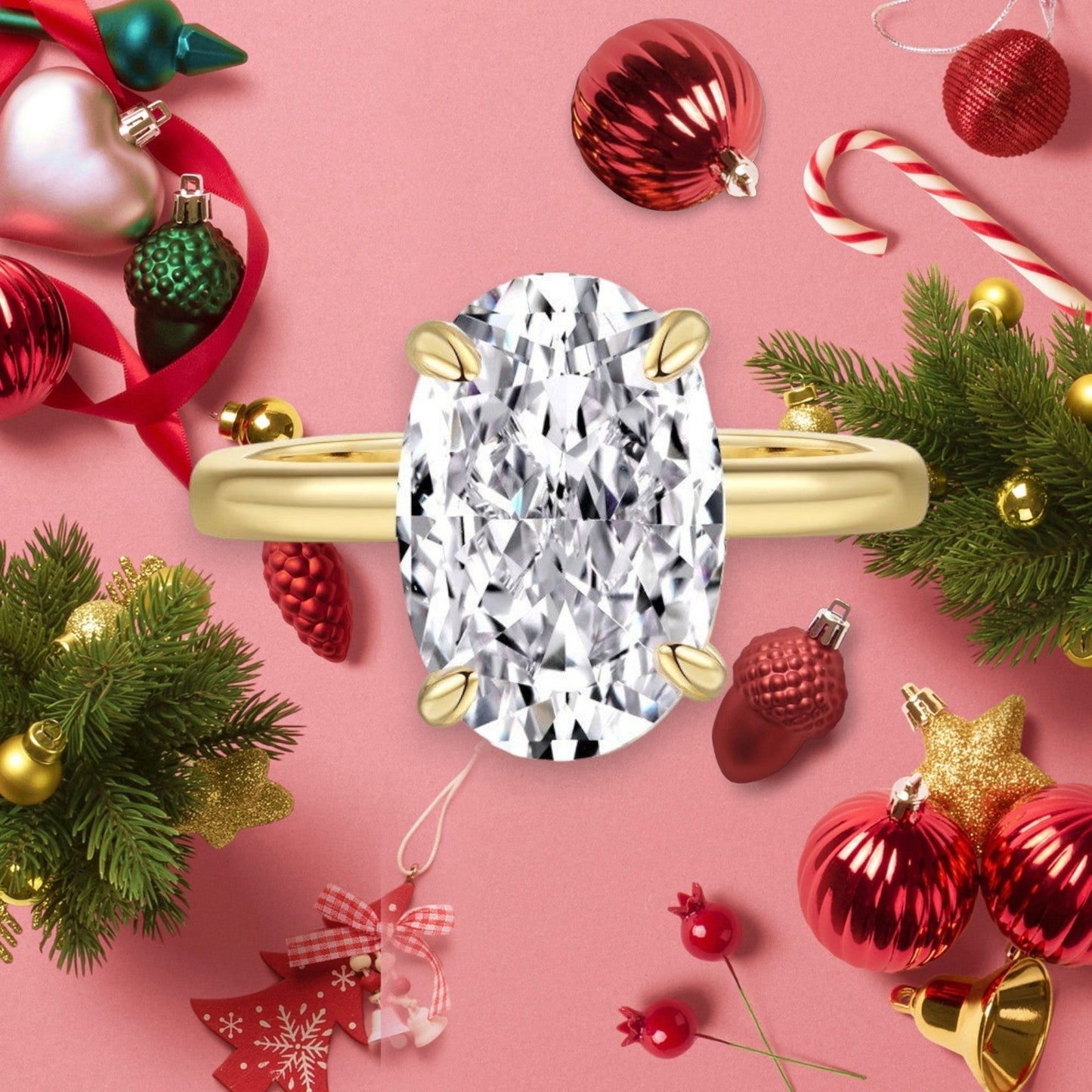 𝘿𝙄𝙔𝙎𝙏𝘼𝙍™Mágneses terápia és Moissanit gyémánt gyűrű (🎄 Karácsonyi akció, 60% kedvezmény) 🎅