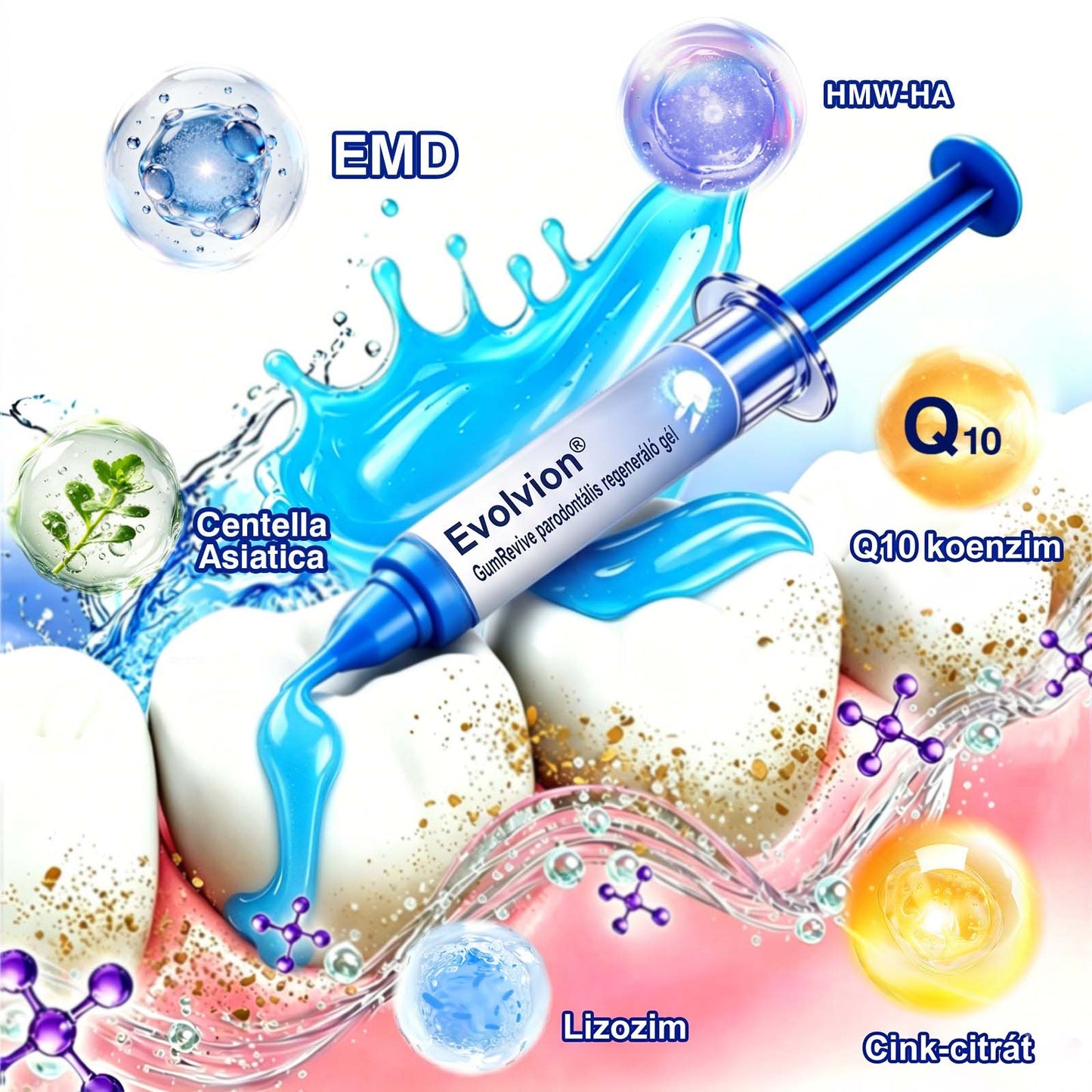 Evolvion® 🦷 GumRevive Ínyregeneráló Gél – Az egészségesebb ínyért és magabiztosabb mosolyért 👍