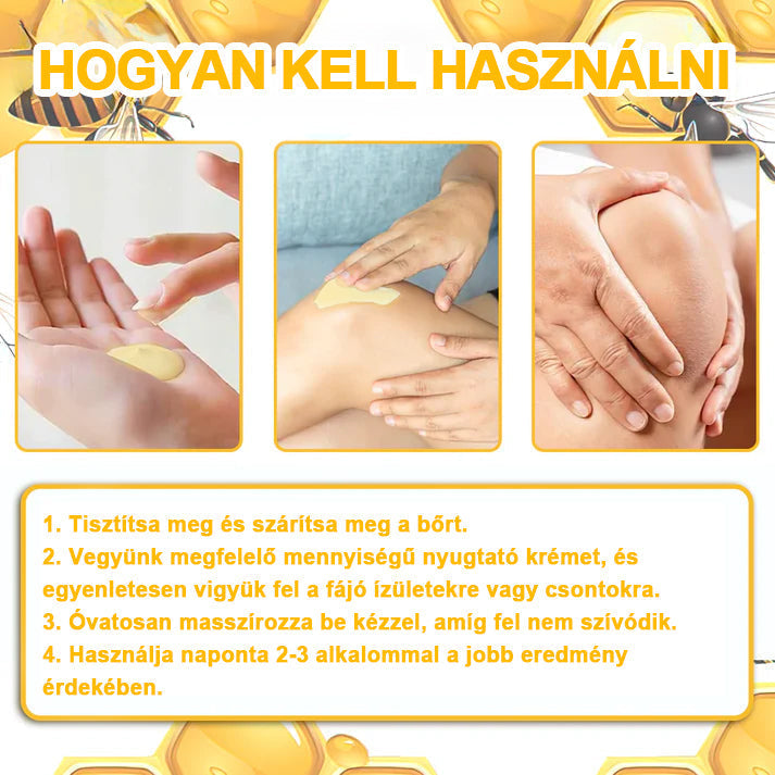 FATONG™ Méhméreg Fájdalomcsillapító Csontgyógyító Krém 🐝🐝🌿🌿 (Kifejezetten idősek számára & az AIPM ajánlja)🔥🔥