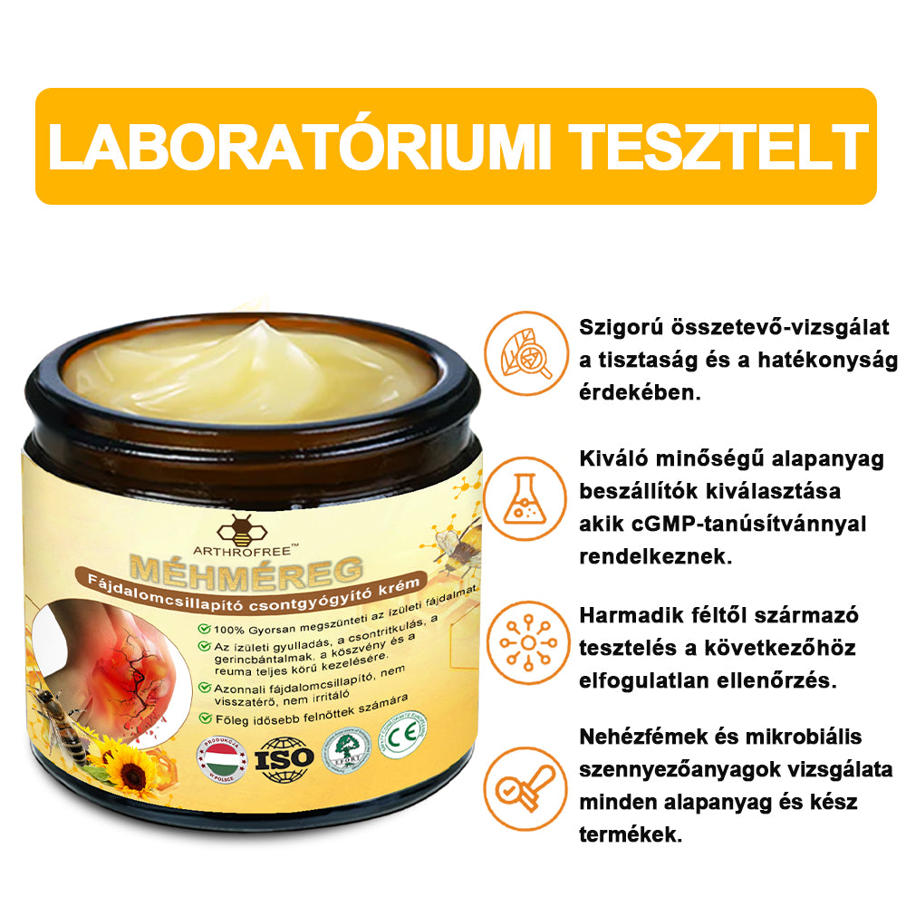 FATONG™ Méhméreg Fájdalomcsillapító Csontgyógyító Krém 🐝🐝🌿🌿 (Kifejezetten idősek számára & az AIPM ajánlja)🔥🔥