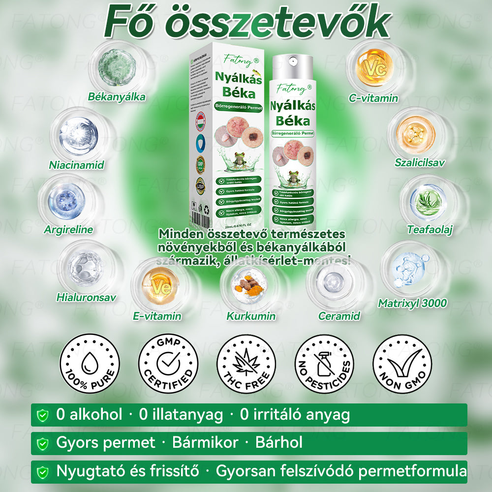 𝐹𝑎𝑡𝑜𝑛𝑔®𝘽é𝙠á𝙣𝙮á𝙡-𝙠𝙞𝙫𝙤𝙣𝙖𝙩ú 𝘽ő𝙧𝙧𝙚𝙜𝙚𝙣𝙚𝙧á𝙡ó 𝙎𝙥𝙧𝙖𝙮(Kifejezetten a bőr regenerálására, helyreállítására és nyugtatására tervezték!)🔥