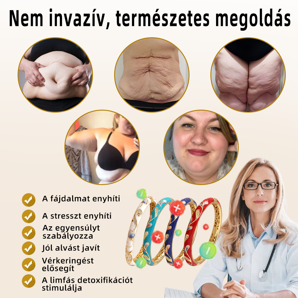 CZTICLE™ színes zománcozott arany karkötő🔥Lifatico mágneses terápia💯