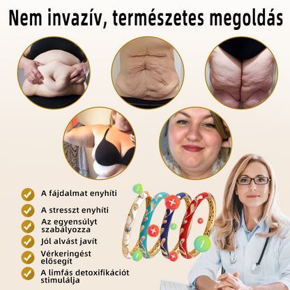 CZTICLE™ színes zománcozott arany karkötő🔥Lifatico mágneses terápia💯