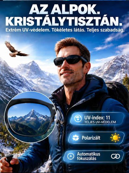 ☀️👓Okosszemüvegek zoommal, fotokromatikus lencsékkel és valós idejű mesterséges intelligencia általi fordítási képességekkel👓☀️