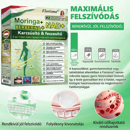 【Az utolsó nap – 80% kedvezmény】 ✅ Florisma® Moringa + Berberin + NAD+ 2 az 1-ben Fejlett nano-mikrotűs tapasz ✨ 7 tapasz/csomag · 1 heti adag