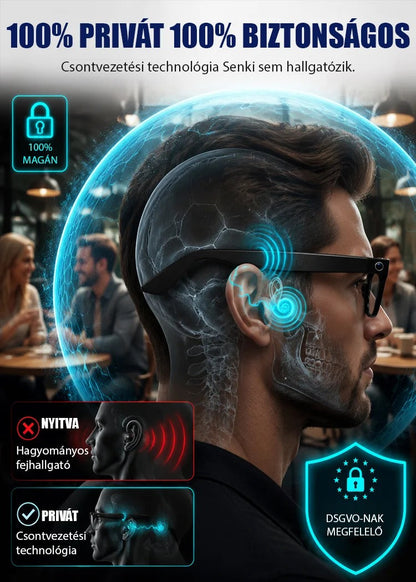 👓Intelligens AI-kamerás szemüveg – színváltással,🌍 zoom funkcióval és valós idejű AI-fordítással🌆1