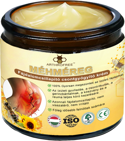 FATONG™ Méhméreg Fájdalomcsillapító Csontgyógyító Krém 🐝🐝🌿🌿 (Kifejezetten idősek számára & az AIPM ajánlja)🔥🔥