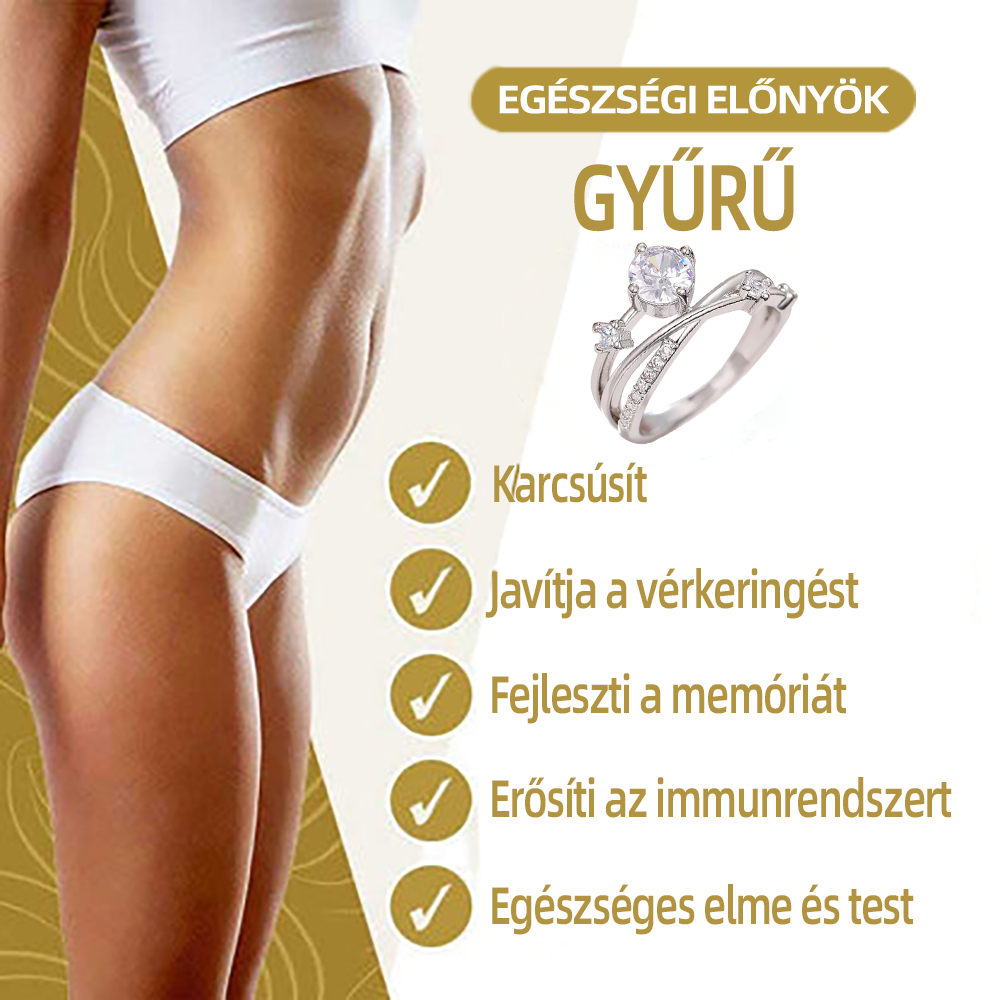Akció utolsó napja 80%-os kedvezménnyel 🔥 - 𝘾𝙕𝙏𝙄𝘾𝙇𝙀™ Mágneses terápiás gyűrű moissanit gyémánttal 😈